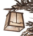 Meyda Tiffany - 265656 - Five Light Chandelier - Pine Branch - Mahogany Bronze