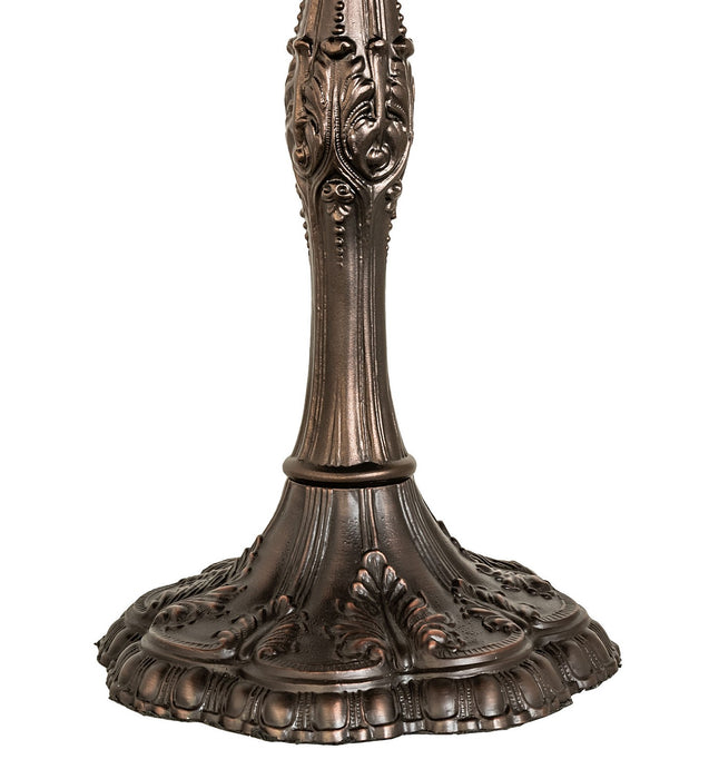 Meyda Tiffany - 265991 - Three Light Table Lamp - Tiffany Hanginghead Dragonfly - Mahogany Bronze