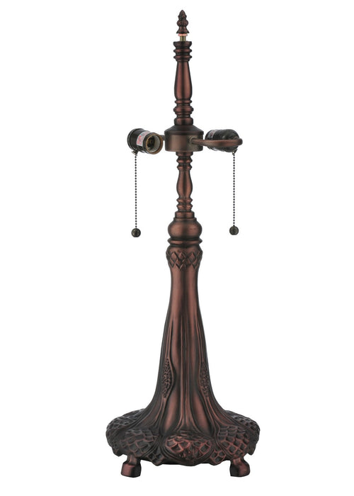 Meyda Tiffany - 266004 - Two Light Table Lamp - Tiffany Hanginghead Dragonfly - Mahogany Bronze