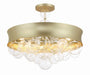 Minka-Lavery - 5197-697 - Eight Light Convertible Pendant - Verdi Square - Soft Gold With Gold Leaf