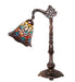 Meyda Tiffany - 244782 - One Light Table Lamp - Tiffany Peacock Feather - Mahogany Bronze