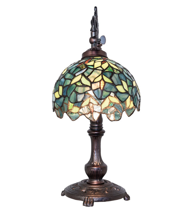 Meyda Tiffany - 244783 - One Light Table Lamp - Nightfall Wisteria - Mahogany Bronze