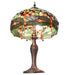 Meyda Tiffany - 266010 - Two Light Table Lamp - Tiffany Hanginghead Dragonfly - Mahogany Bronze