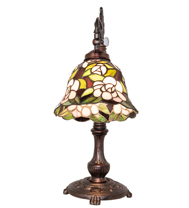 Meyda Tiffany - 65078 - One Light Table Lamp - Begonia - Mahogany Bronze