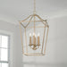 Capital Lighting - 550641MA - Four Light Foyer Pendant - Grady - Matte Brass