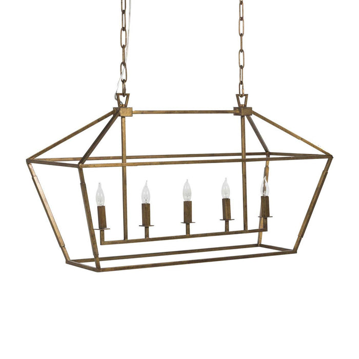 Gabby - SCH-160005 - Five Light Chandelier - Adler - Vintage Gold