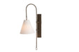 Gabby - SCH-175055 - One Light Wall Sconce - Anniston - Rubbed Bronze|Feather White Linen