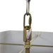 Gabby - SCH-169065 - Six Light Pendant - Bernice - Antique Brass|Cream Linen