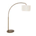 Gabby - SCH-175006 - One Light Floor Lamp - Caesar - Brushed Brass|Feather White Linen