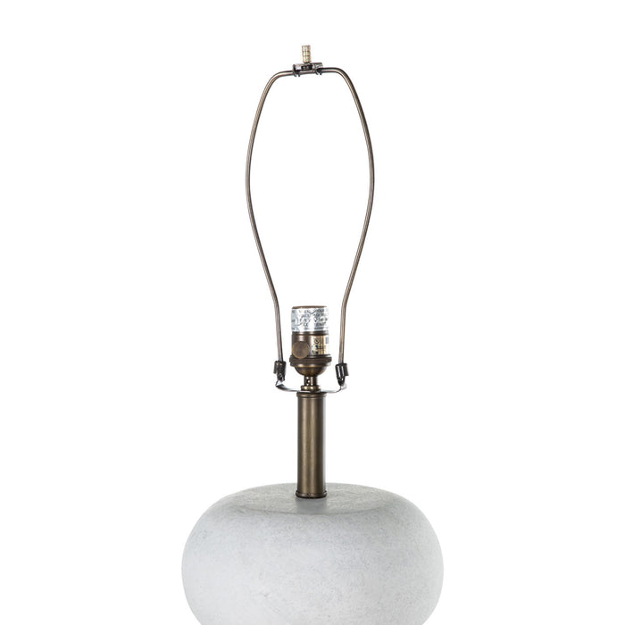 Gabby - SCH-175010 - One Light Floor Lamp - Claudius - Plaster White|Brushed Copper|Smoky Grey Linen