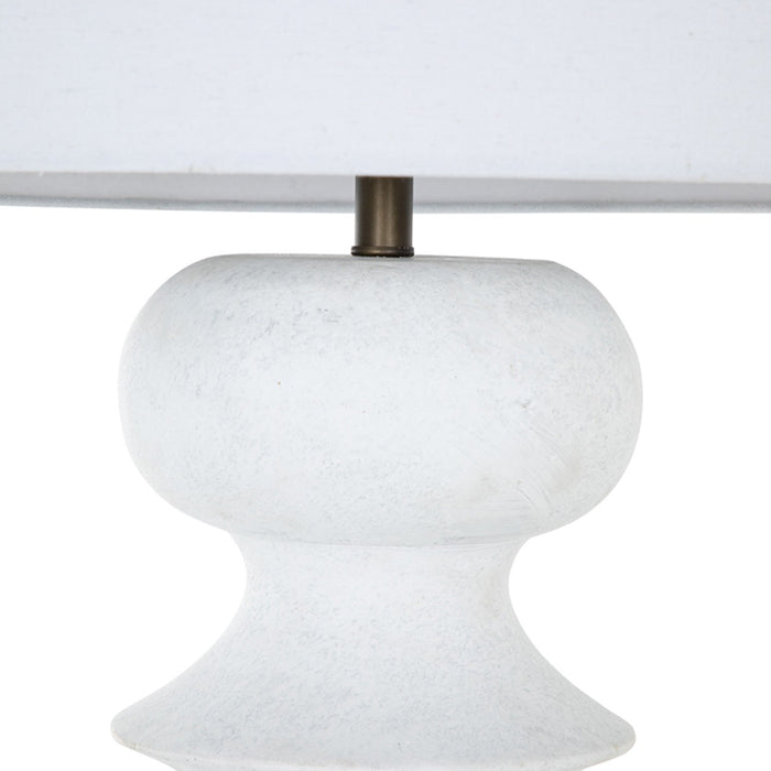 Gabby - SCH-175010 - One Light Floor Lamp - Claudius - Plaster White|Brushed Copper|Smoky Grey Linen