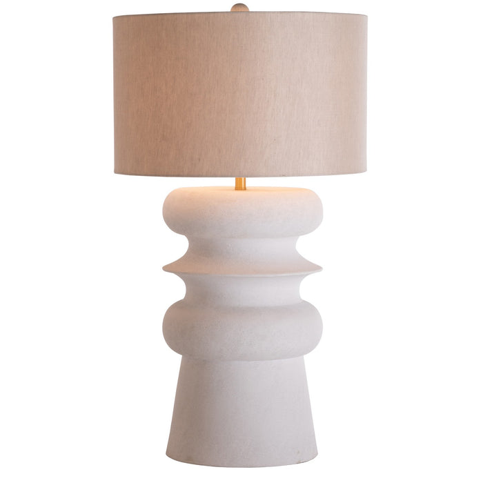 Gabby - SCH-175060 - One Light Table Lamp - Claudius - Plaster White|Smokey Grey Linen