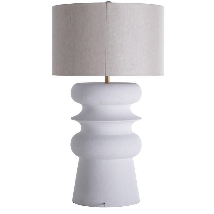 Gabby - SCH-175060 - One Light Table Lamp - Claudius - Plaster White|Smokey Grey Linen