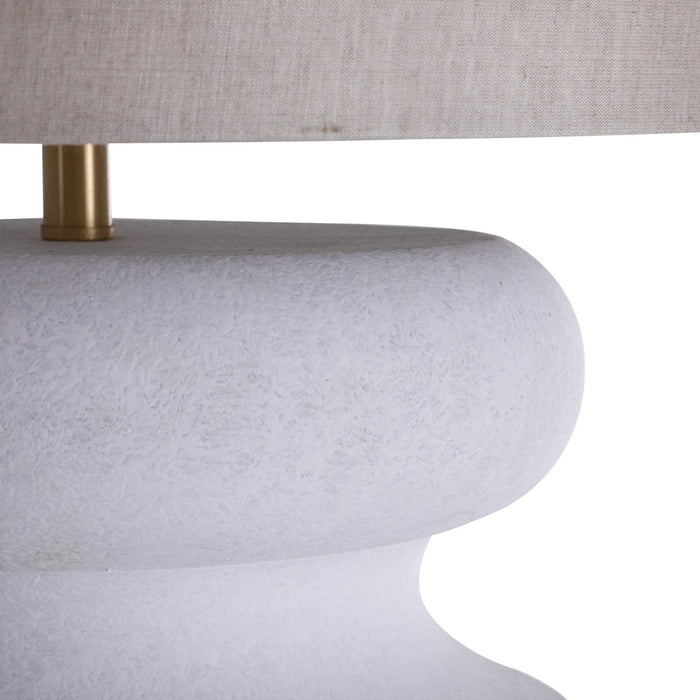 Gabby - SCH-175060 - One Light Table Lamp - Claudius - Plaster White|Smokey Grey Linen