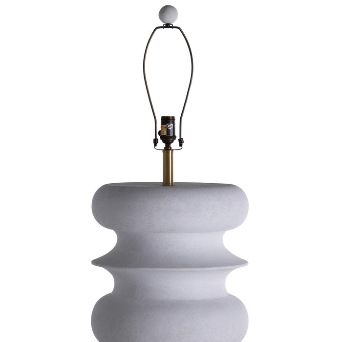 Gabby - SCH-175060 - One Light Table Lamp - Claudius - Plaster White|Smokey Grey Linen