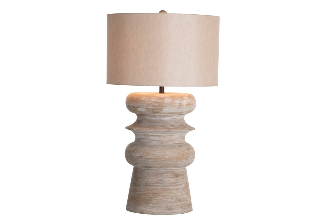 Gabby - SCH-175113 - One Light Table Lamp - Claudius - Light Washed Wood|Venetian Rust