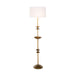 Gabby - SCH-175016 - Two Light Floor Lamp - Fari - Textured Brass|White Cotton