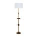 Gabby - SCH-175016 - Two Light Floor Lamp - Fari - Textured Brass|White Cotton