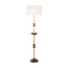 Gabby - SCH-175016 - Two Light Floor Lamp - Fari - Textured Brass|White Cotton