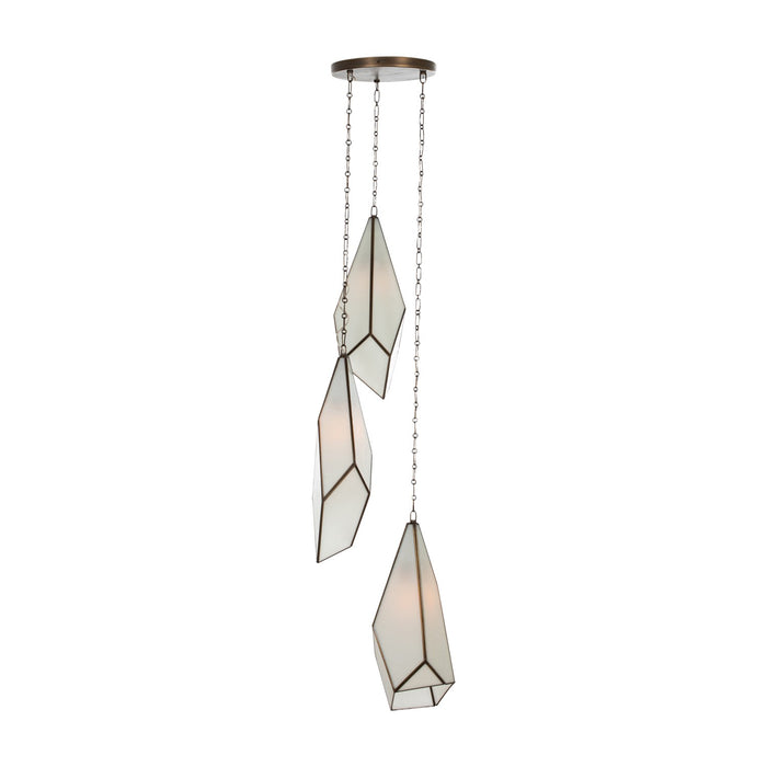 Gabby - SCH-175017 - Three Light Pendant - Finchley - Antique Brushed Brass