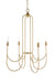 Gabby - SCH-175019 - Four Light Chandelier - Granville - Brass|Matte Frosted Glass