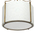 Gabby - SCH-158360 - Three Light Pendant - Ivan - Antique Gold|White Linen|White Acrylic Diffuser