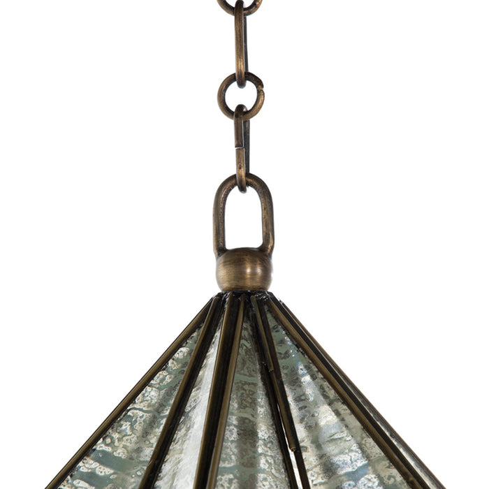 Gabby - SCH-175020 - One Light Pendant - Jody - Antique Brushed Brass|Silver Mercury Glass