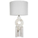 Gabby - SCH-170100 - Two Light Table Lamp - Kelsey - Feather White Linen/Brushed Copper/Alabaster