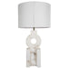 Gabby - SCH-170100 - Two Light Table Lamp - Kelsey - Feather White Linen/Brushed Copper/Alabaster