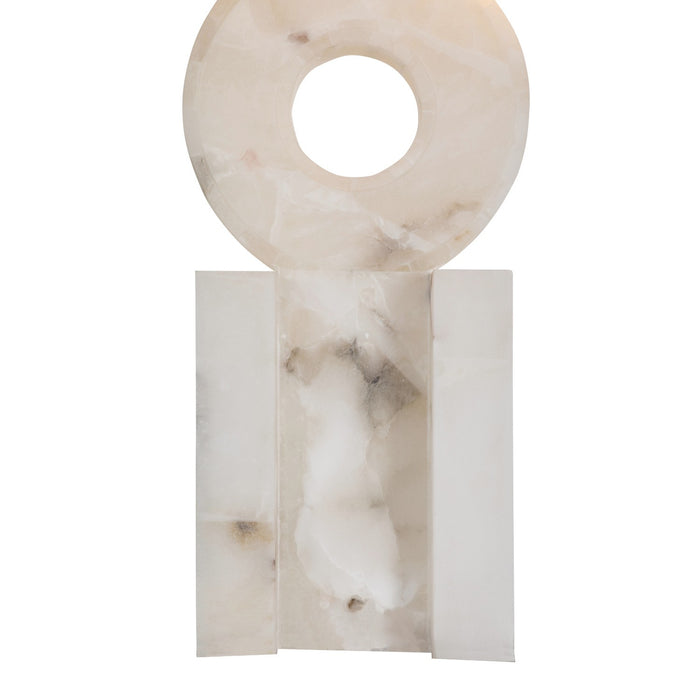 Gabby - SCH-170100 - Two Light Table Lamp - Kelsey - Feather White Linen/Brushed Copper/Alabaster