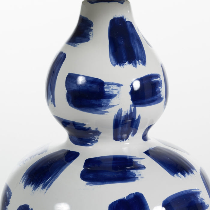 Gabby - SCH-159080 - One Light Table Lamp - Luca - Blue & White Painted Ceramic/Antique Brass