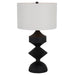 Gabby - SCH-170015 - One Light Table Lamp - Maddox - Plaster Black/Feather White Linen