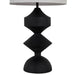 Gabby - SCH-170015 - One Light Table Lamp - Maddox - Plaster Black/Feather White Linen