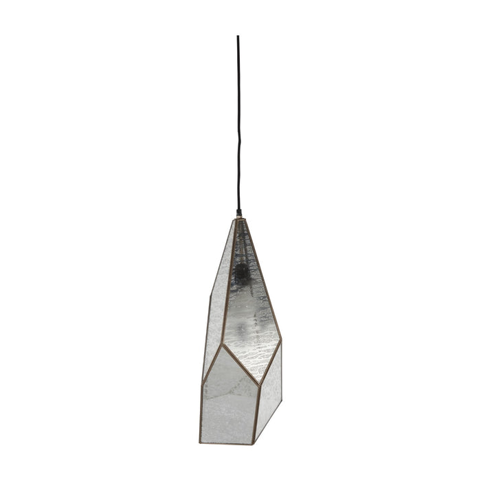 Gabby - SCH-170350 - One Light Pendant - Malia - Antique Brushed Brass|Silver Mercury Glass