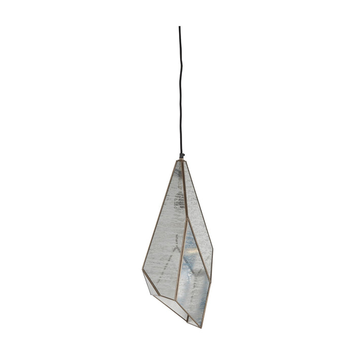 Gabby - SCH-170350 - One Light Pendant - Malia - Antique Brushed Brass|Silver Mercury Glass