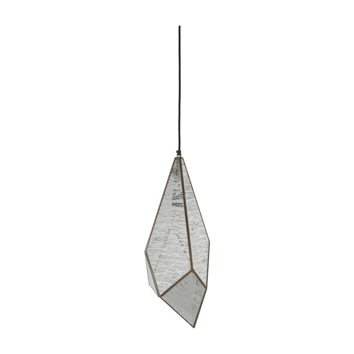 Gabby - SCH-170360 - One Light Pendant - Malina - Antique Brushed Brass|Silver Mercury Glass