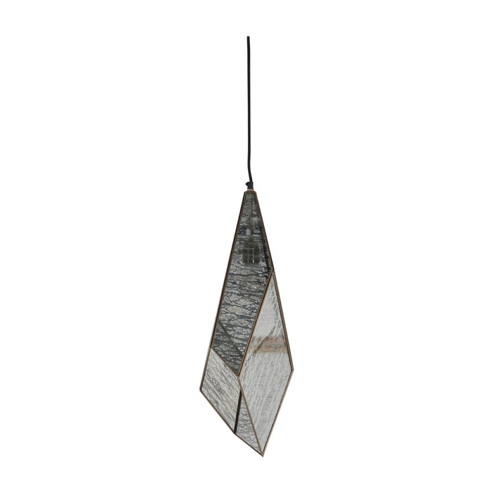 Gabby - SCH-170355 - One Light Pendant - Mara - Antique Brushed Brass|Silver Mercury Glass