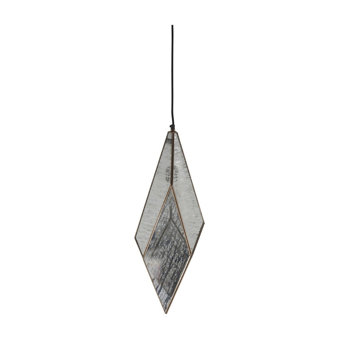 Gabby - SCH-170355 - One Light Pendant - Mara - Antique Brushed Brass|Silver Mercury Glass