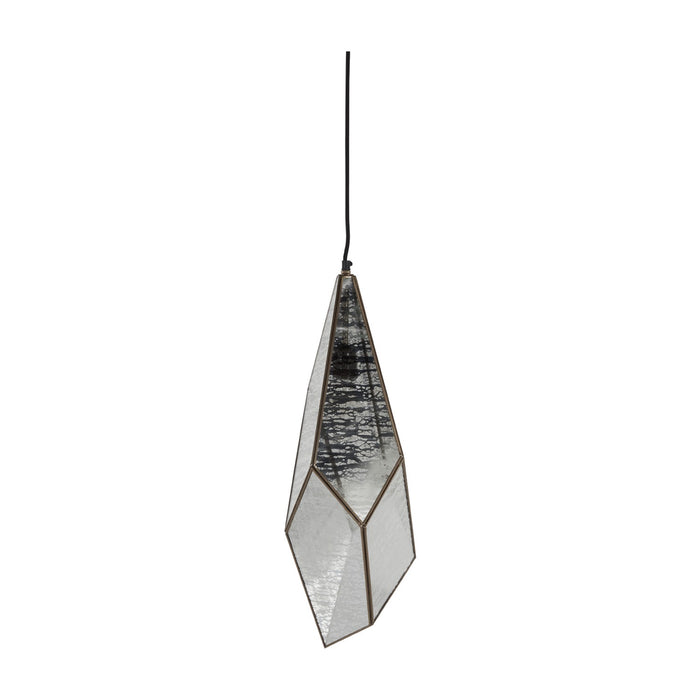 Gabby - SCH-170355 - One Light Pendant - Mara - Antique Brushed Brass|Silver Mercury Glass