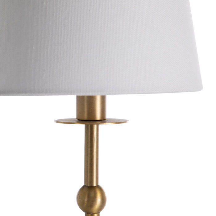 Gabby - SCH-175091 - Two Light Table Lamp - Mayfield - Matte Antique Brass|Feather White Linen|Natural Alabaster