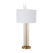 Gabby - SCH-167005 - One Light Table Lamp - Merna - Antique Brass|White Linen