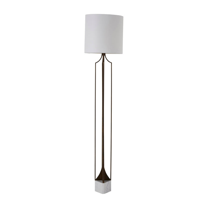 Gabby - SCH-168050 - One Light Floor Lamp - Ollie - Brushed Copper|Sea Salt Linen