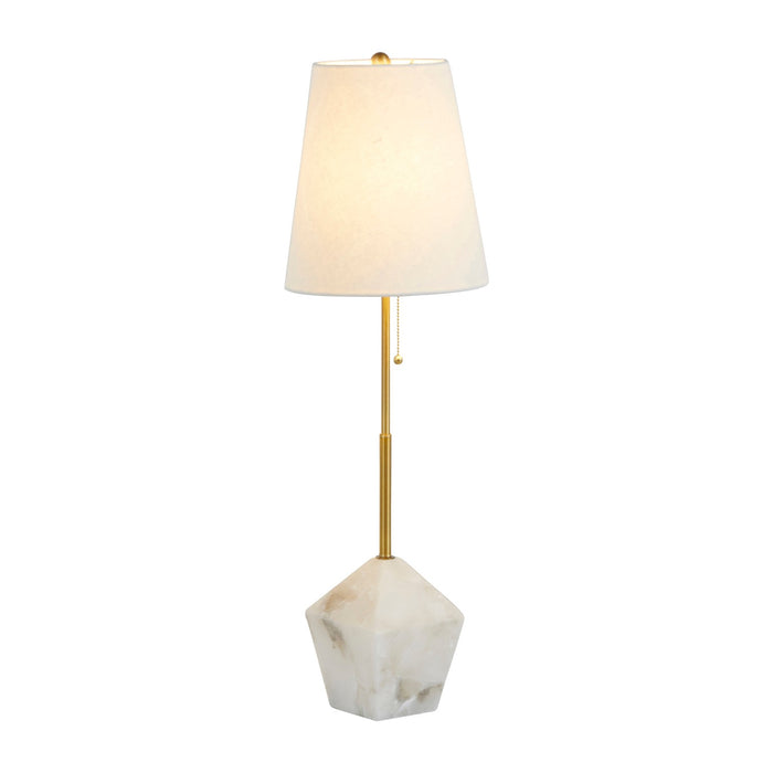 Gabby - SCH-169075 - One Light Table Lamp - Perry - Stained Gold|White Linen