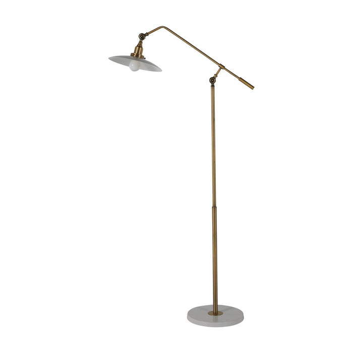 Gabby - SCH-166085 - One Light Floor Lamp - Raphael - Matte Antique Brass|Matte White