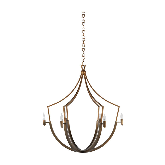 Gabby - SCH-168000 - Six Light Chandelier - Skei - Aged Brass|Clean Antique Gold