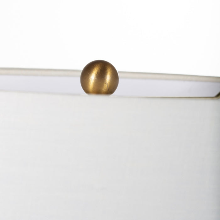 Gabby - SCH-157035 - One Light Table Lamp - Sophie - Navy and Cream Hand-Painted Ceramic/Antique Brass