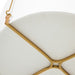 Gabby - SCH-170560 - Two Light Semi-Flush Mount - Theresa - Brass/Feather White Linen/White Acrylic