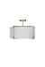 Gabby - SCH-170565 - Two Light Semi-Flush Mount - Theresa - Matte Bronze|Feather White Linen|White Acrylic