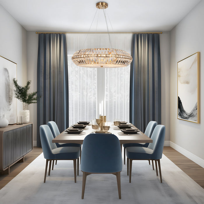 LNC - HA04999 - Ten Light Chandelier - Brass