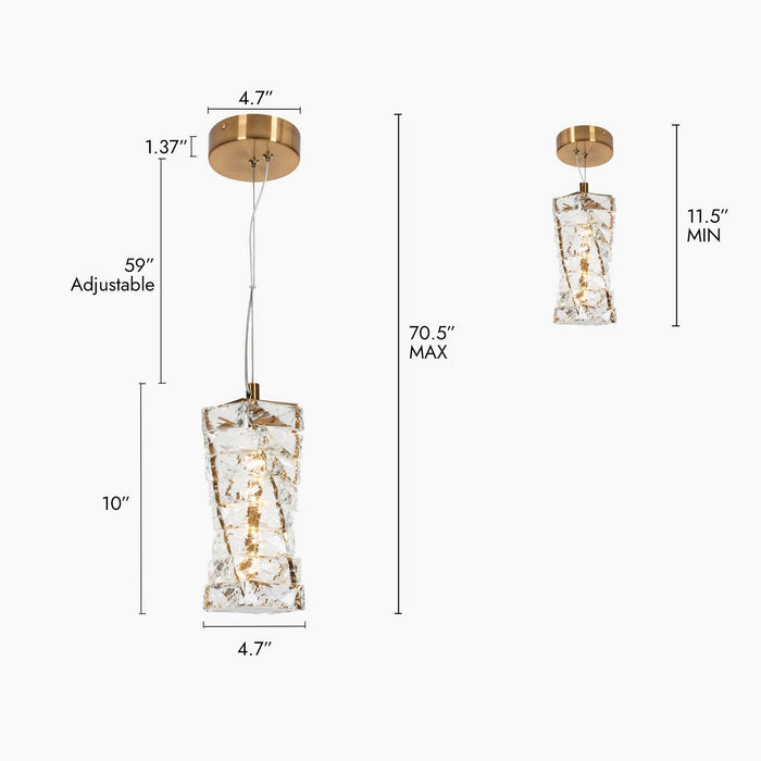 LNC - HA05007p - LED Chandelier - Brass